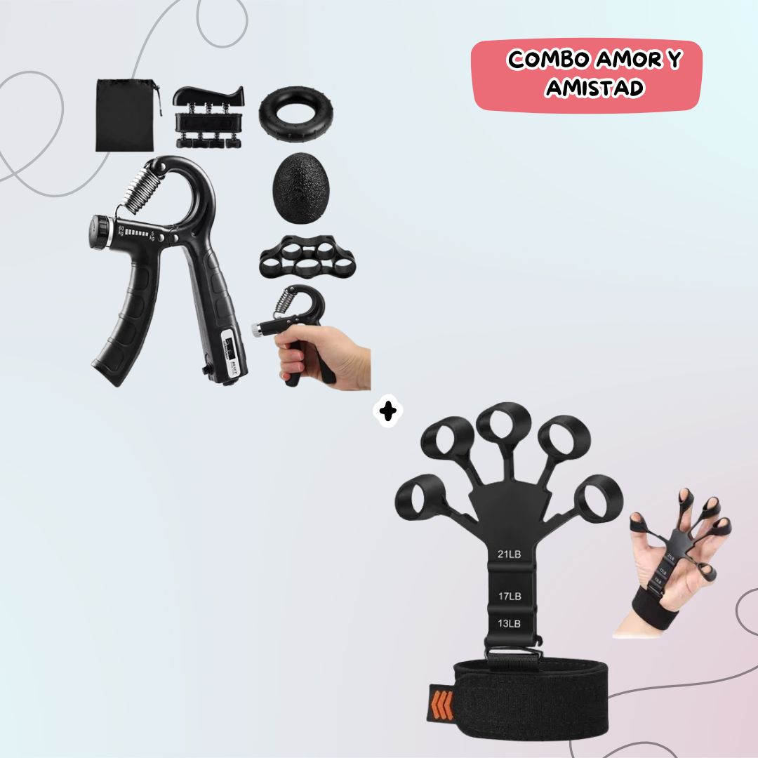 Kit de fuerzas mano + ejercitador dedos disponible en Yaxa Colombia